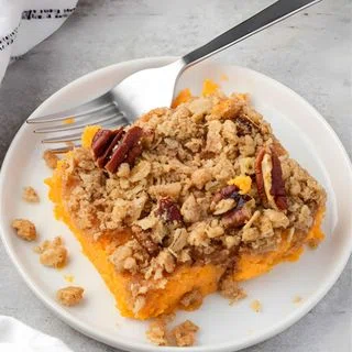 Sweet Potato Casserole with Streusel Topping
