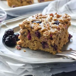Healthy Blackberry Snack Cake
