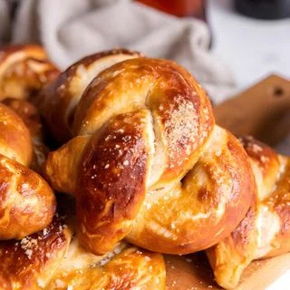 Homemade Soft Pretzels with Maple Mustard Sauce