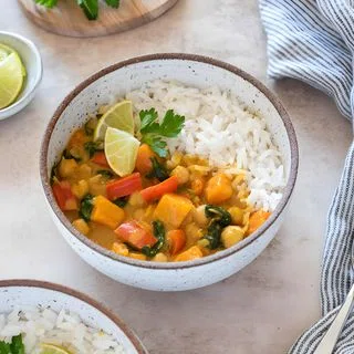 Instant Pot Sweet Potato Chickpea Curry