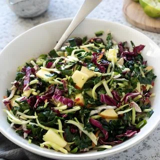 Kale Slaw with Honey Lime Dressing