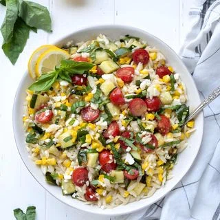 Lemon Orzo Pasta Salad