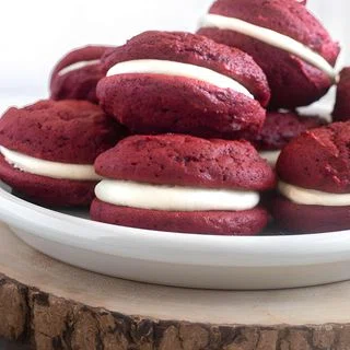 Red Velvet Whoopie Pies