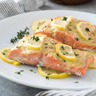 Easy Baked Lemon Dijon Salmon