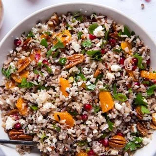 Wild Rice Salad with Orange and Pomegranate