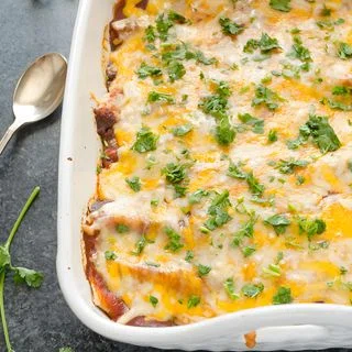 Black Bean Sweet Potato Enchiladas