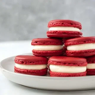 Red Velvet Macarons