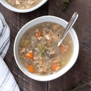 Slow Cooker Turkey Wild Rice Soup