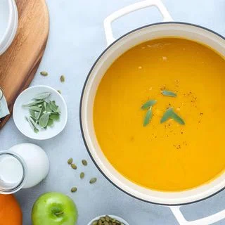 Roasted Pumpkin Apple Soup