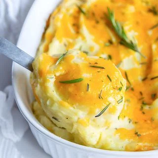 Twice Baked Mashed Potatoes
