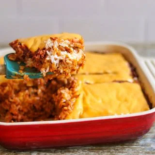 Ground Beef and Rice with Cheese