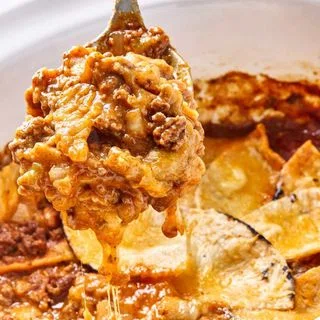 Slow Cooker Beef Enchilada Casserole