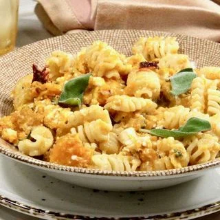 Roasted Butternut Squash Feta Pasta