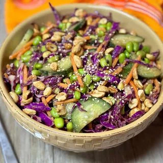 Crunchy Peanut Cabbage Slaw