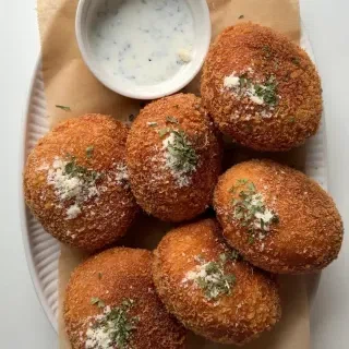 Garlic Parmesan Steak Croquette Bread