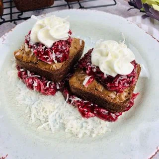 Brownies with Raspberry