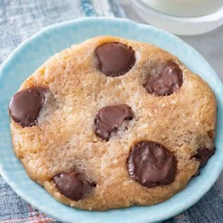 Microwave Chocolate Chip Sea Salt Cookie for ONE