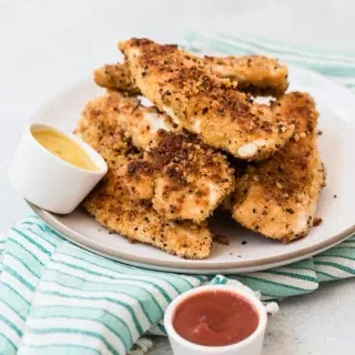 Crunchy Quinoa Crusted Chicken Tenders
