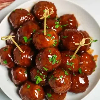 Barbecue Meatballs with Grape Jelly
