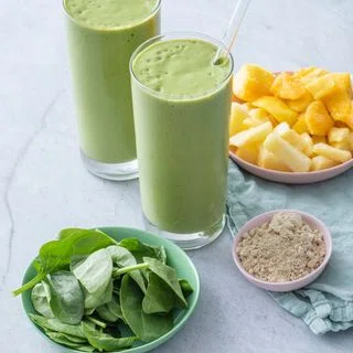 Tropical Protein Greens Smoothie