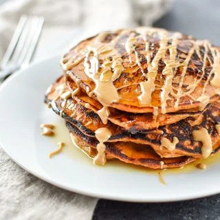 5-Ingredient Sweet Potato Banana Pancakes