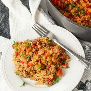 Skillet Ground Beef and Rice