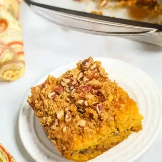 Butterscotch Cake with Streusel Topping