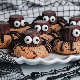 Peanut Butter Spider Cookies (Vegan, Gluten Free)