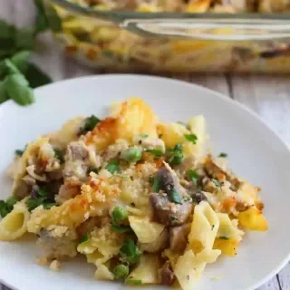 Leftover Turkey Pasta Casserole
