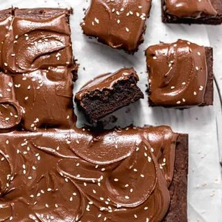 Frosted Tahini Brownies