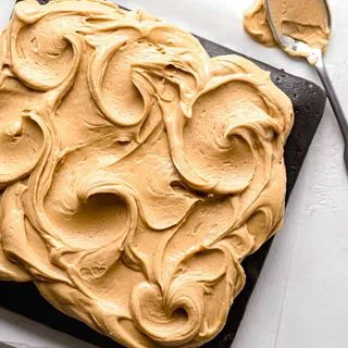 Chocolate Snack Cake with Peanut Butter Frosting