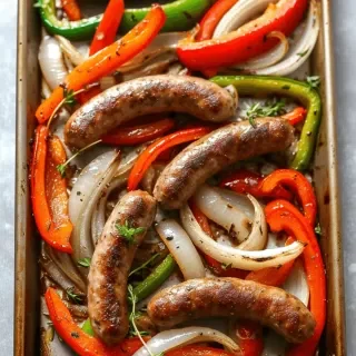 Baked Sausage and Peppers