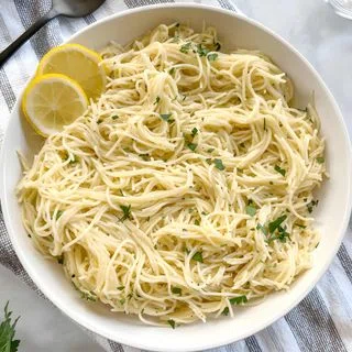 Dairy Free Garlic Lemon Pasta