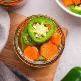 Pickled Jalapeños and Carrots
