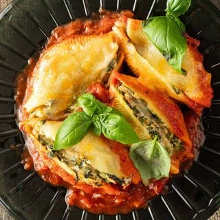 Ricotta Spinach & Tuna Stuffed Shells