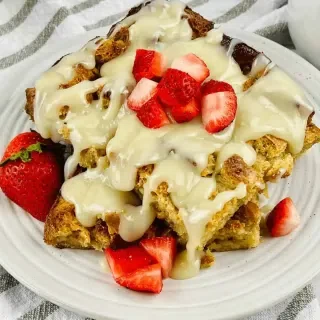 Bread Pudding with Vanilla Sauce