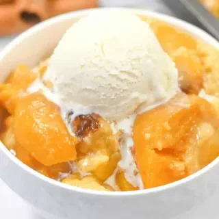 Peach Cobbler with Cake Mix