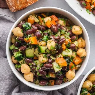 Black Bean and Garbanzo Bean Salad