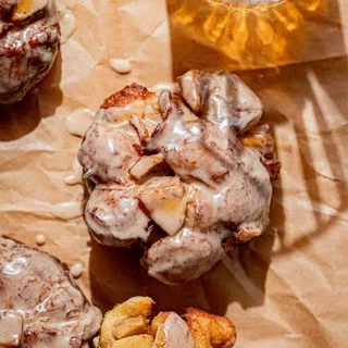 Boozy Bourbon Apple Fritters
