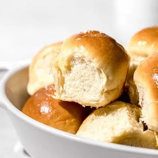 Salted Honey Milk Bread Rolls