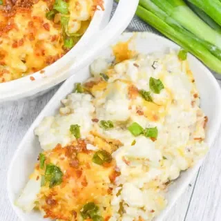 Loaded Cheesy Cauliflower Casserole
