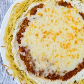 Vegetarian Spaghetti Pie