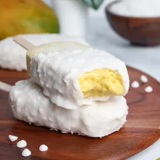 Mango Coconut Vegan Ice Cream Bars