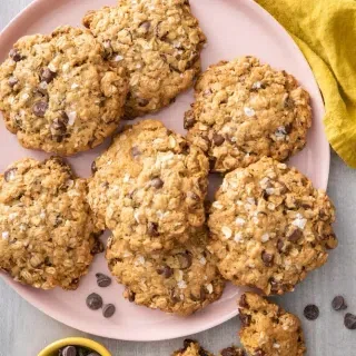 Oatmeal Chocolate Chip Sea Salt Cookies