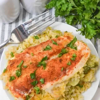 Cheesy Chicken Broccoli and Rice Casserole
