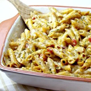 Three Cheese Baked Penne