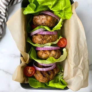 Paleo Garlic Herb Turkey Burgers