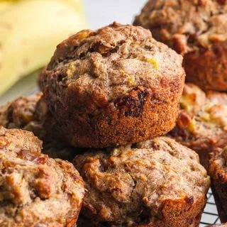 Banana Date Muffins
