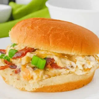 Crock Pot Cracked Chicken Sandwiches
