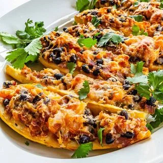 Southwestern Stuffed Summer Squash